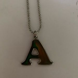 Claire’s “A” Mood Necklace